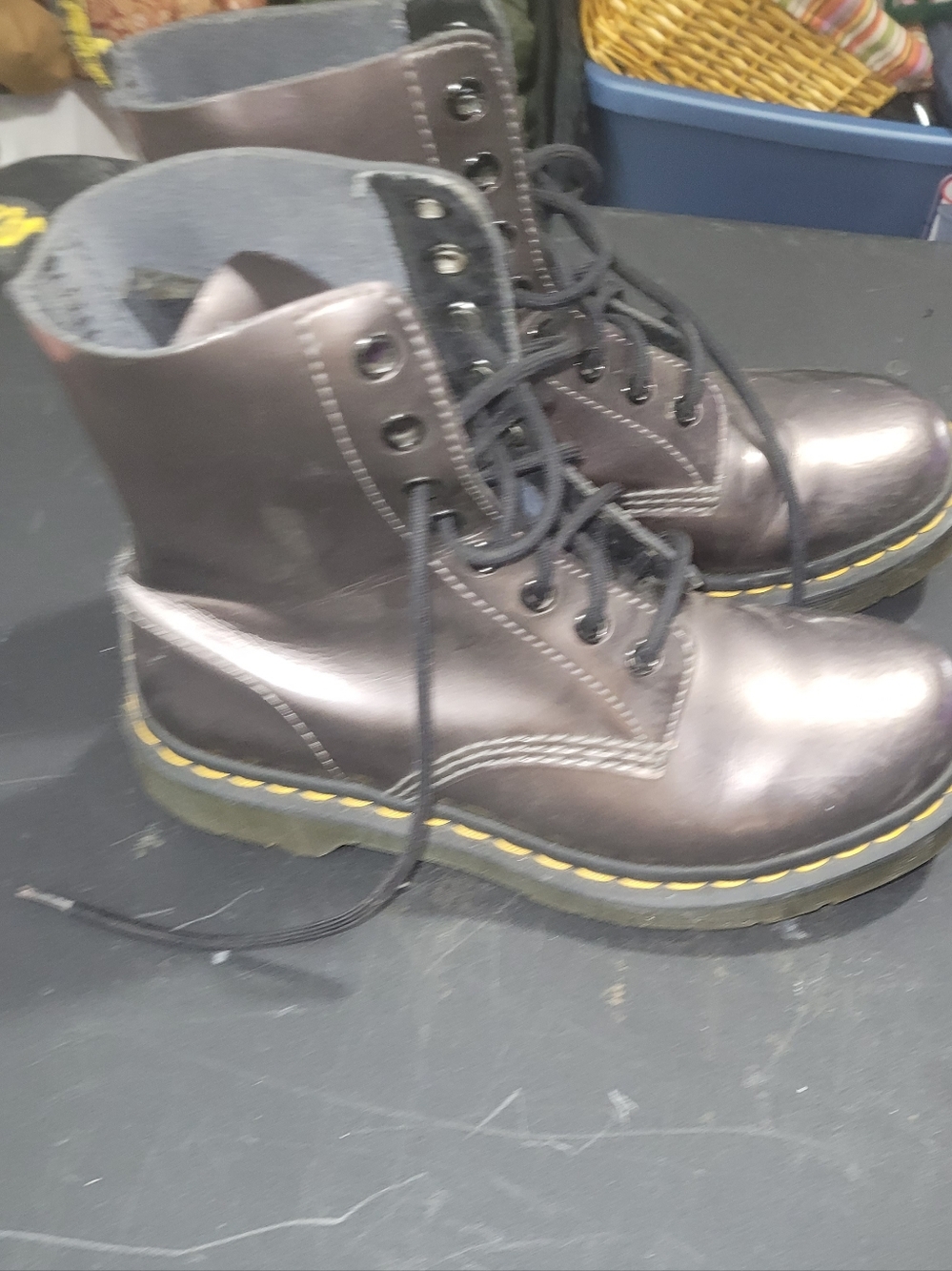 Dr. Marten Pascal Size 7 Boots Metallic Color